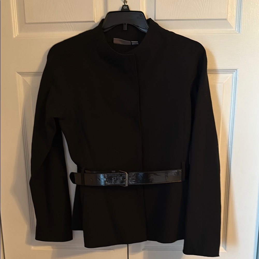 Kenar Black Women's Blazer with Belt